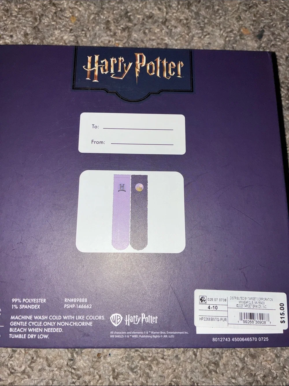 Harry Potter Women’s Socks w Glitter 💜